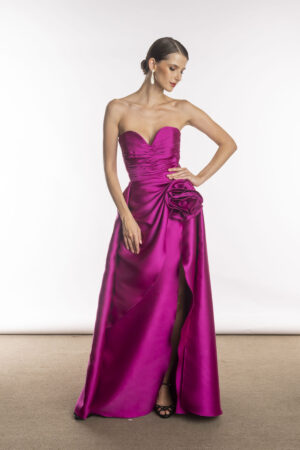 Vestido de Festa Fucsia Gaby